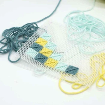 

100x100cm Mesh Cloth for Latch Hook Rug Hooking Making Tapestry Canvas DIY Tool Embroidery Craft