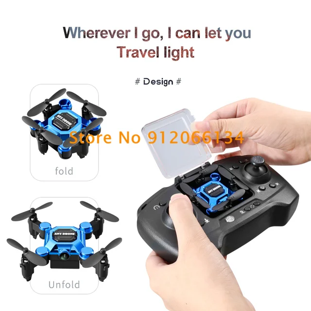 4K Mini Folding Remote Control Quadcopter Smart Suspension 360 Degree Rotating One Key Return Aerial RC Drone Toys For Kids Gift 3