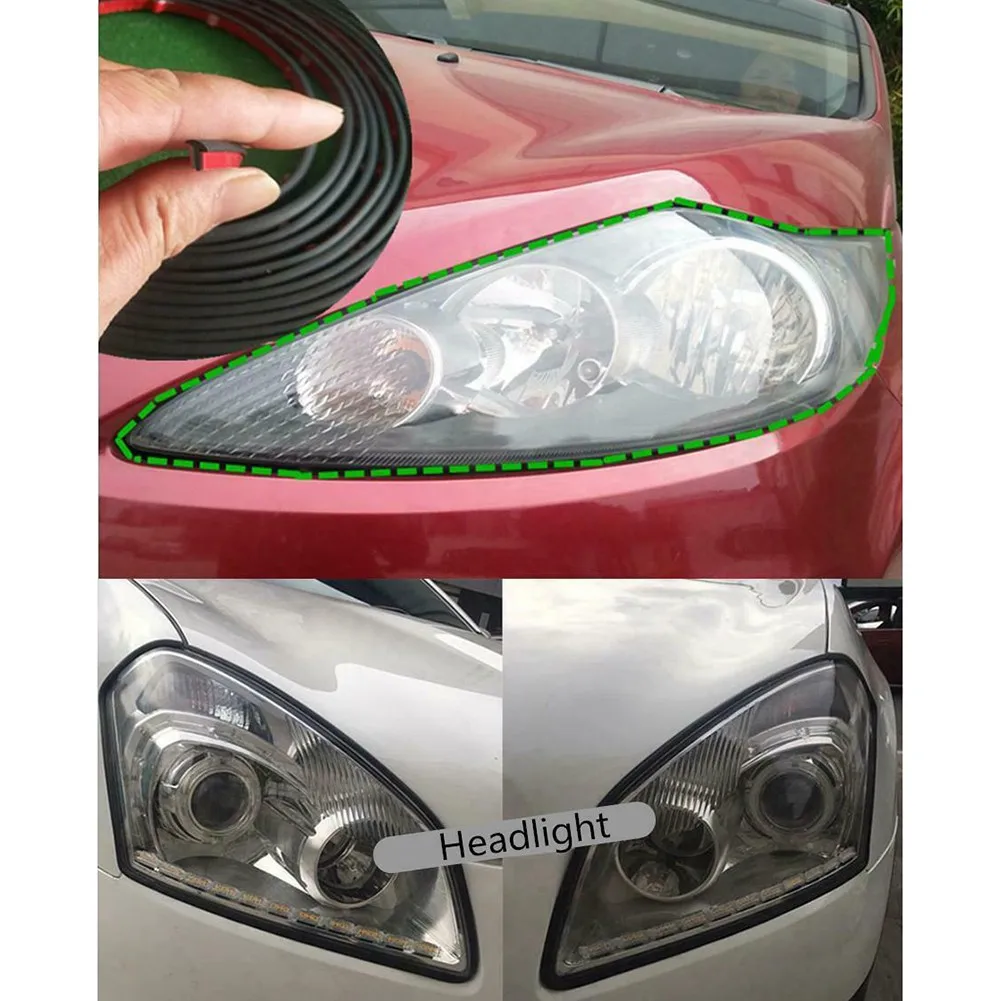 

2-5m Rubber Car Seals Edge Sealing Strips Seal Strip Trim For Car Front Rear Bumper Side Skirt Weatherstrip Rubber Window Seal