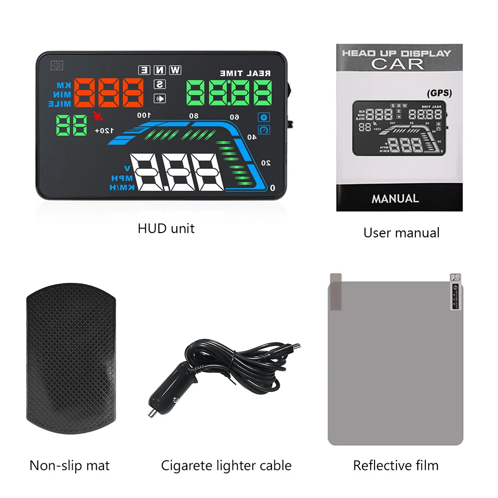 OHANEE- 5.5 ġ Q7 HUD ÷, ڵ ڵ ӵ HUD GPS ӵ     HUD OHANEE