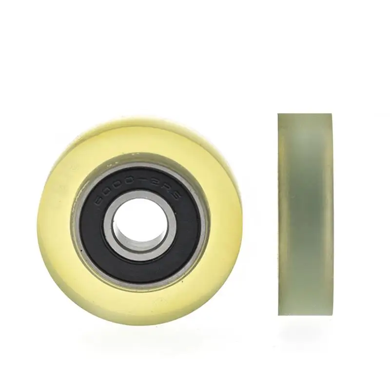 10 stücke/50 stücke 10*38*10mm polyurethan PU 6000 6000RS geräuscharm rollenlager reibung riemenscheibe weichen gummi 10x38x10 – Detail 3