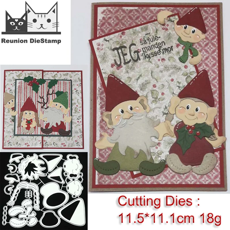 

Reunion 2020 Christmas Family Santa Claus Merry Christmas Cutting Dies for Scrapbooker Die Cuts for Paper Crafting Mold Stencils