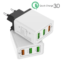 Быстрая зарядка 3,0 USB Зарядное устройство 5V 2.4A QC3.0 быстрой зарядки USB для путешествий настенное Зарядное устройство для iPhone samsung мобильного телефона Xiaomi Зарядное устройство