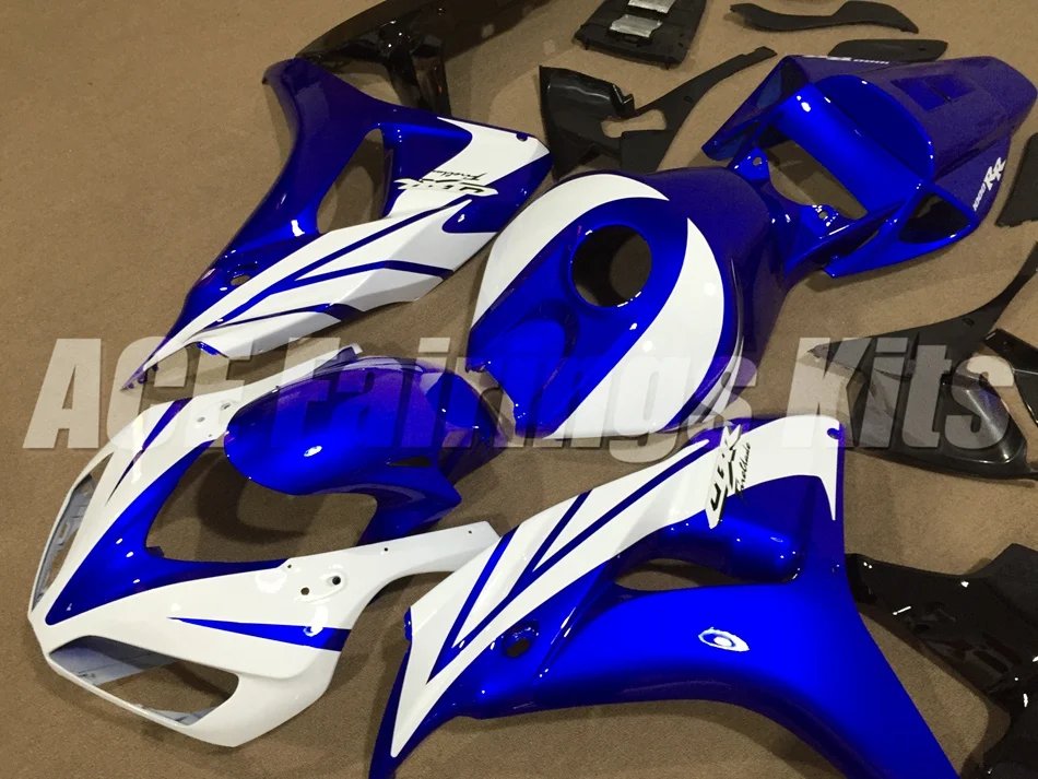 Топ(литье под давлением) ABS полный обтекатель комплект Подходит для Honda CBR1000RR 06 07 2006 2007 1000RR Обтекатели на заказ белый синий