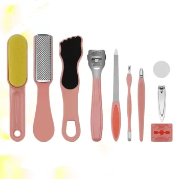 

10pcs of One Set Portable Pedicure Tools Durable Foot Scraper Useful Foot Rub Plate Dead Skin File Practical Foot Grinder for Ho