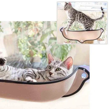 

Cat Hammock Bed Window Pod Lounger Suction Cups Warm Hanging Bed Pet Cat Rest House Soft Comfortable Ferret Cage Shelf Seat