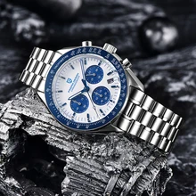 

PAGANI Design Luxury Japan VK63 Multi-Function Quartz Chronograph Men's Watch Sapphire Bracelet Accessories Relogio Masculino