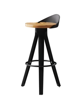 

Industrial creative fashion bar chair modern light luxury ins bar front stool high stool nordic style bar stool