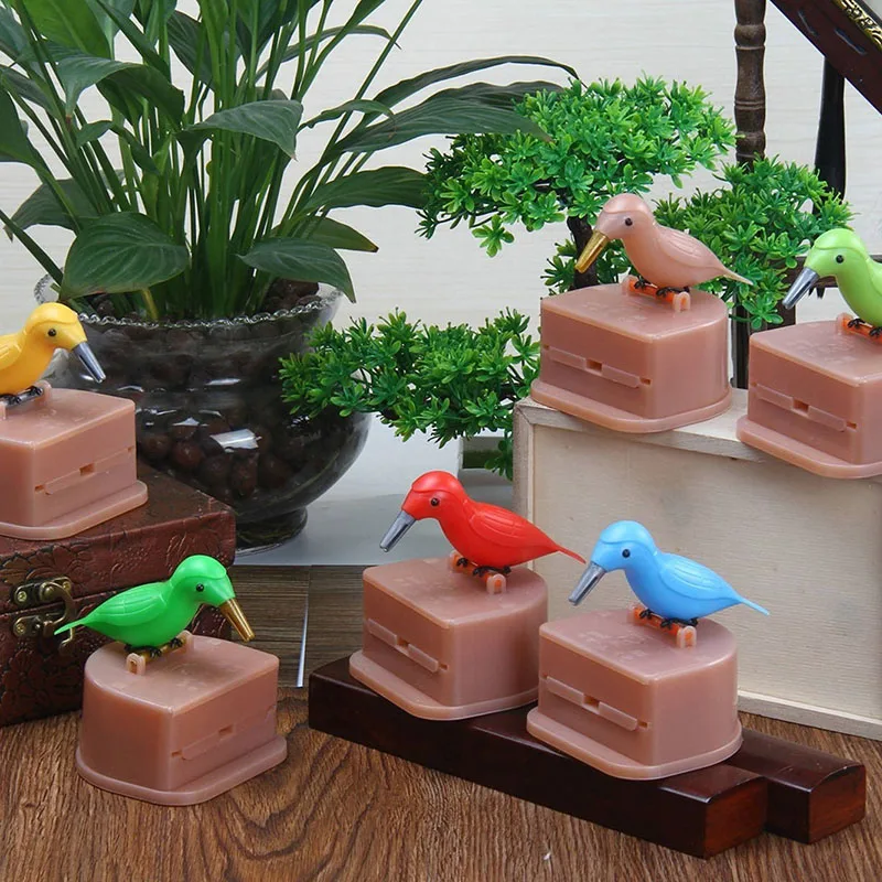 Automatic Bird Toothpick Box Press The Automatic Toothpick Box Country Cottage Kitchen Decoration TB Sale