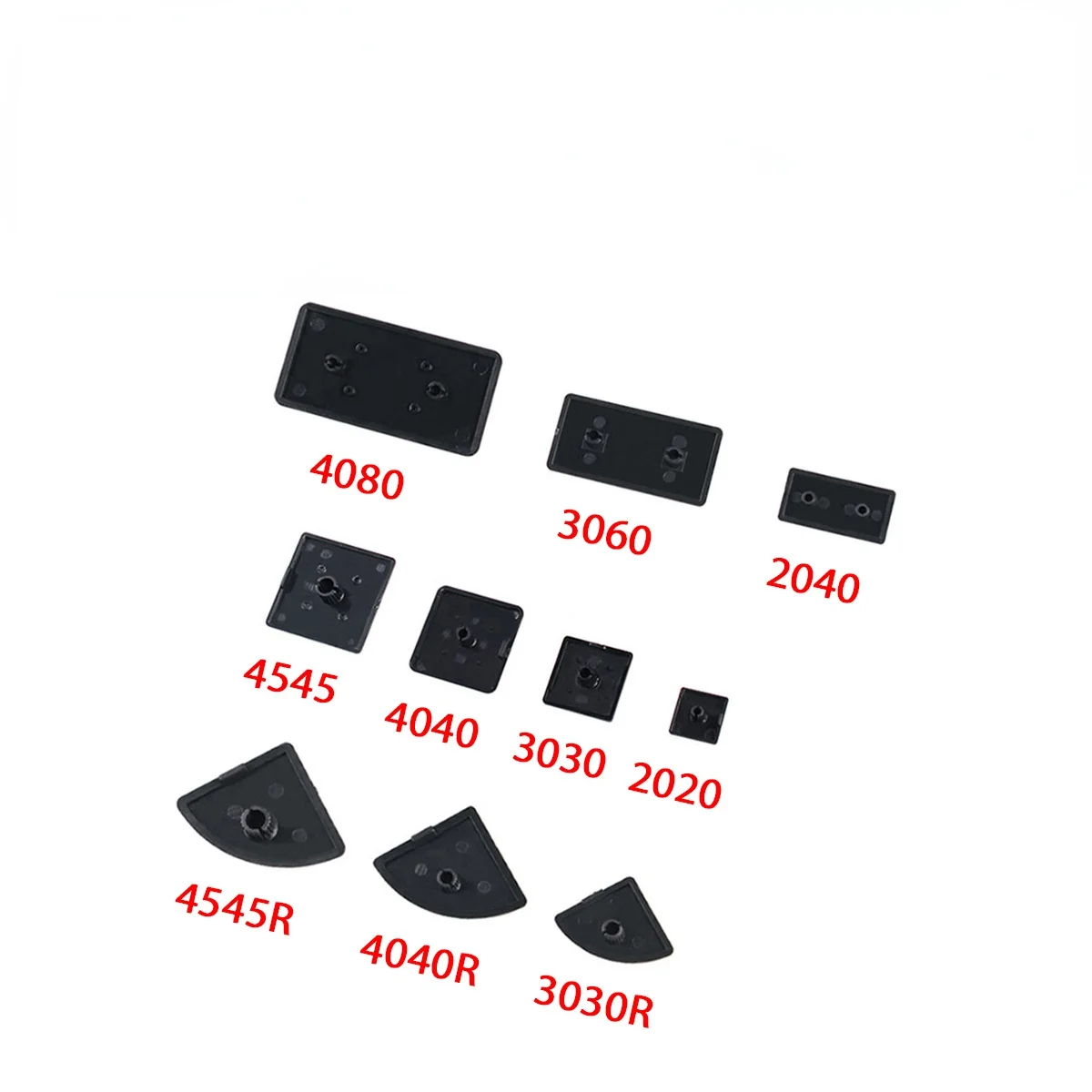 Aluminum Profile End Cap 5/10/20/50PCS