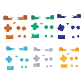

Full Button Set Plastic for GBA Game Boy SP A B Select Start Power On Off L R Buttons D Pad Part Replacement