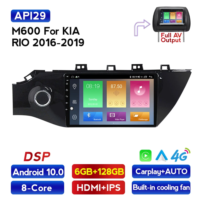 MEKEDE 6G + 128G 8 Core автомобильный Dvd для Kia k2 Rio 2017 Авто Радио стерео видео плеер 2.5D IPS