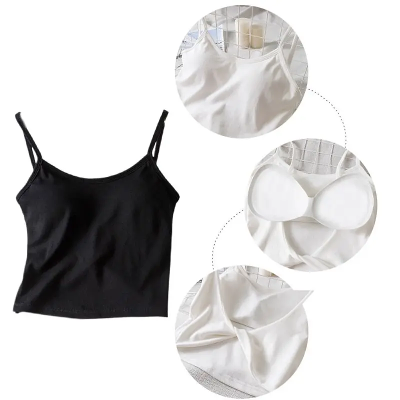 Womens Sexy Backless Twist Knot Camisole Summer Bight Solid Color Padded Tank Top Casual Basic Slim Fit Sling Vest Beachwear