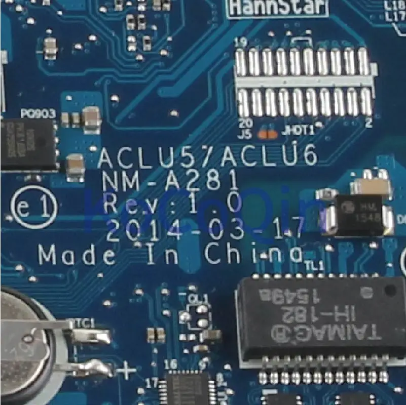 KoCoQin материнская плата для ноутбука Lenovo Ideapad G40 45 Core A4 14 дюймов ACLU5/ACLU6 NM A281 5B20F77253