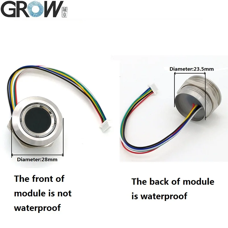 GROW K216+ R503 двухцветный кольцевой индикаторный светильник емкостная панель контроля доступа отпечатков пальцев