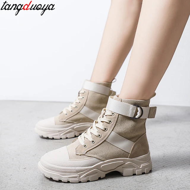 Interpretar Profesión proporción Botas tácticas militares para mujer, zapatos para caminar, zapatillas de  correr para mujer, deportivas, botines de plataforma para mujer - AliExpress