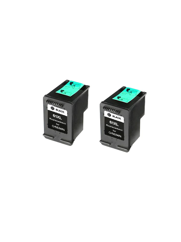 2x совместимый черный картридж совместимый для hp61 61xl 61 dj 1000 1050 1055 2000 2050 2512 3000 J110a J210a J310a