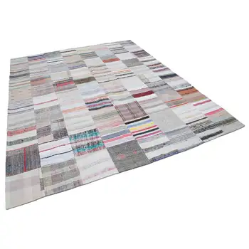 

248x306 Cm Multicolor Handmade Rugs Patchwork Rug-8x10 Ft