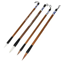 10 шт. кисть для письма, акварель гуашь, кисти для рисования, разные формы, Круглый острый наконечник, кисти для рисования, комплект, принадлежности для живописи