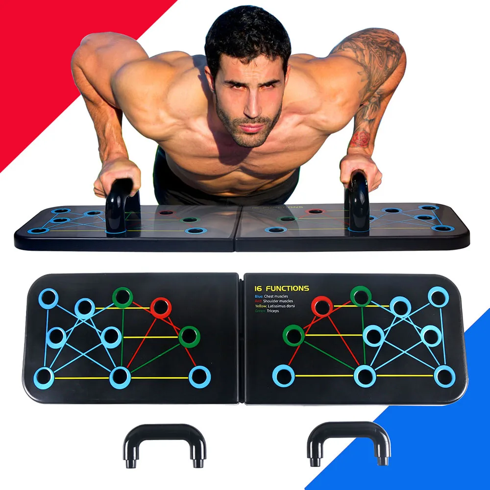 

Push-up Stand Gym Home Fitness Push-up Board Bodybuilding Exercise Portable Folding Push up Stands Abdominal Muscle Training