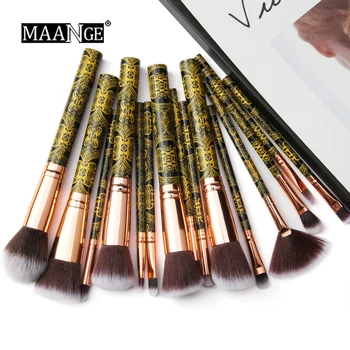 

15Pcs Makeup Brushes Set Eyeshadow Powder Blusher Printing Handle Professional Make up Brush Kit Multi-functional Tools