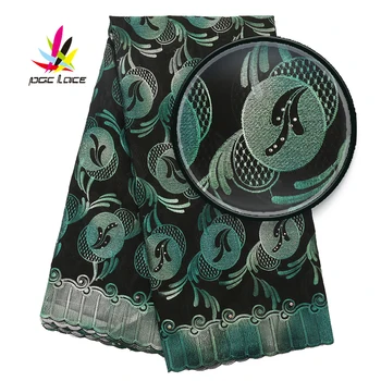 

Hot African Embroidered Lace Fabric 2019 New Design High Quality Nigerian French Mesh Lace Fabric With Stones For Dress AMY3059B