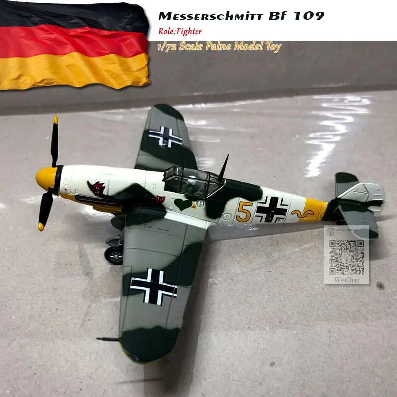 3 шт./лот WLTK 1/72 масштаб военная модель игрушки немецкий Bf-109 истребитель литой металлический самолет модель игрушки