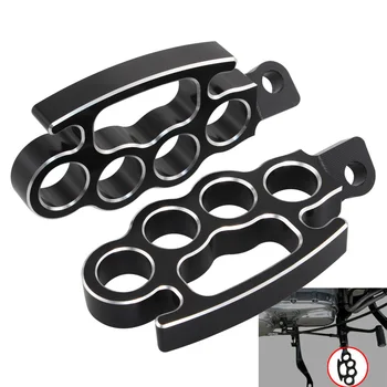 

For Harley V-Rod Sportster 883 1200 XL Dyna Street Bob FXDB Softail Aluminum Moto Flying Knuckle Footpegs Footrests Custom Pedal
