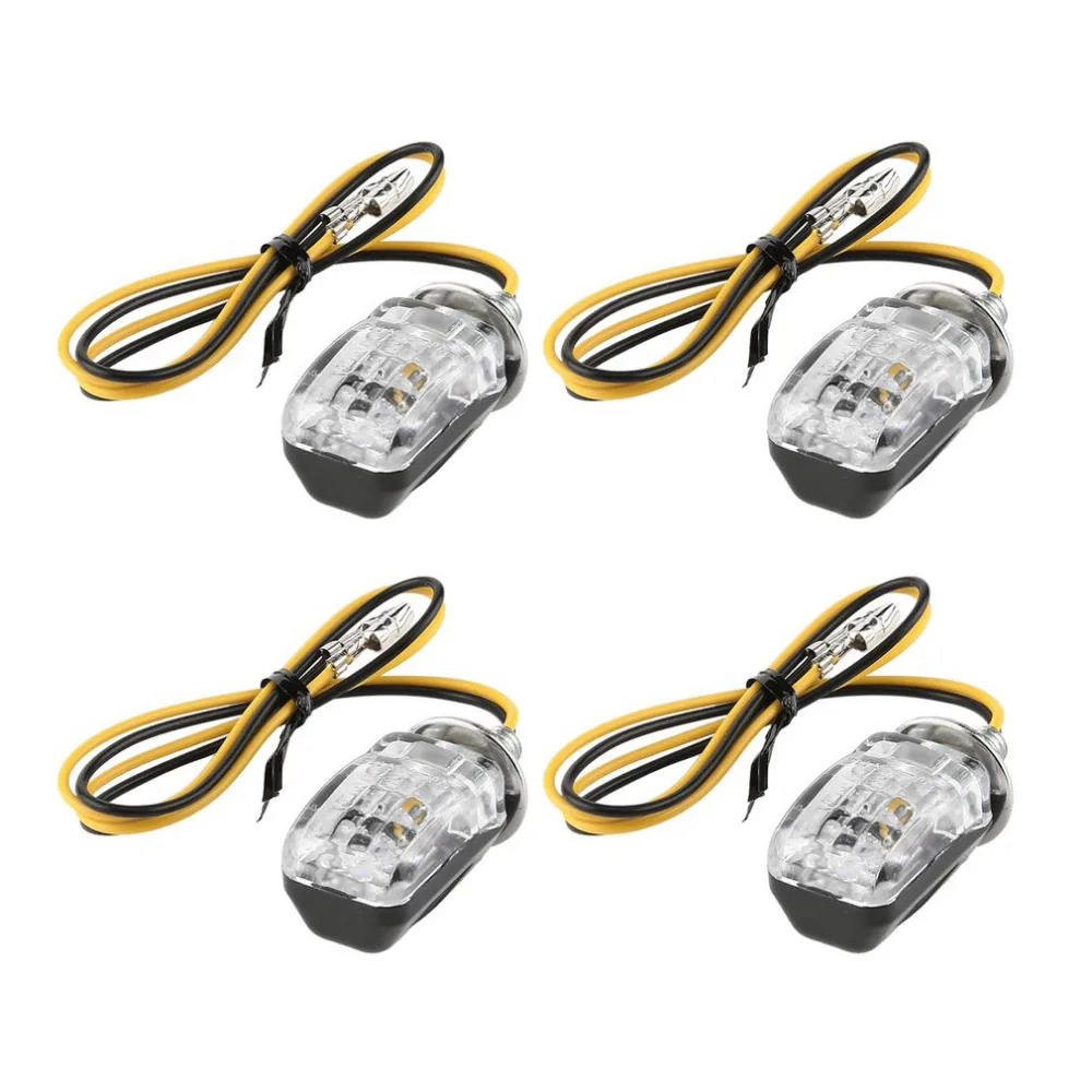 4 шт./компл. 6 светодиодный s 12V мини мотоцикл поворотов Светодиодный индикатор светильник лампа универсальный суперяркий Лидер продаж