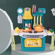 Jouets de Simulation de Table, jouets de cuisine, éclairage de Table, musique, éducation précoce, ensemble de cuisine, cadeaux de noël pour enfants