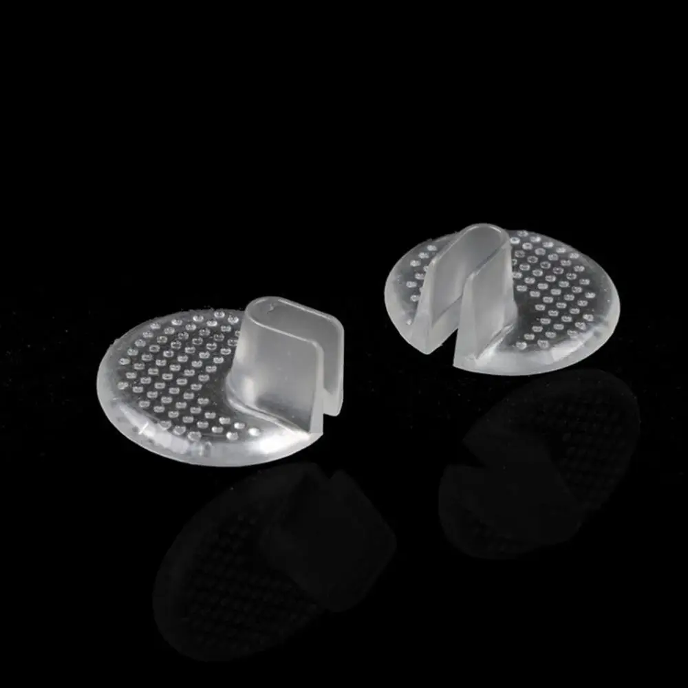 Silicone Flip Gel Cushions Pad Toe Protectors Anti-slip Transparent Forefoot Shoe Pads Insoles Cushion For Flip Flops Sandals shoe insoles forefoot pads toe pads forefoot cushion