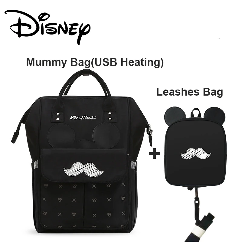 Disney 2 шт. сумка для подгузников рюкзак USB бутылка изоляционные сумки большая
