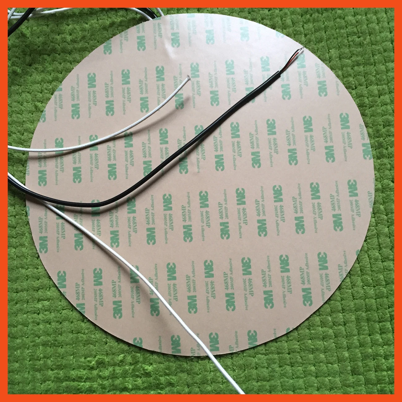 

Dia 300mm, 500W 220V Silicone heating pad heater 300mm for 3d printer circular heat bed Round Silicone Heater Pad,3D Printer