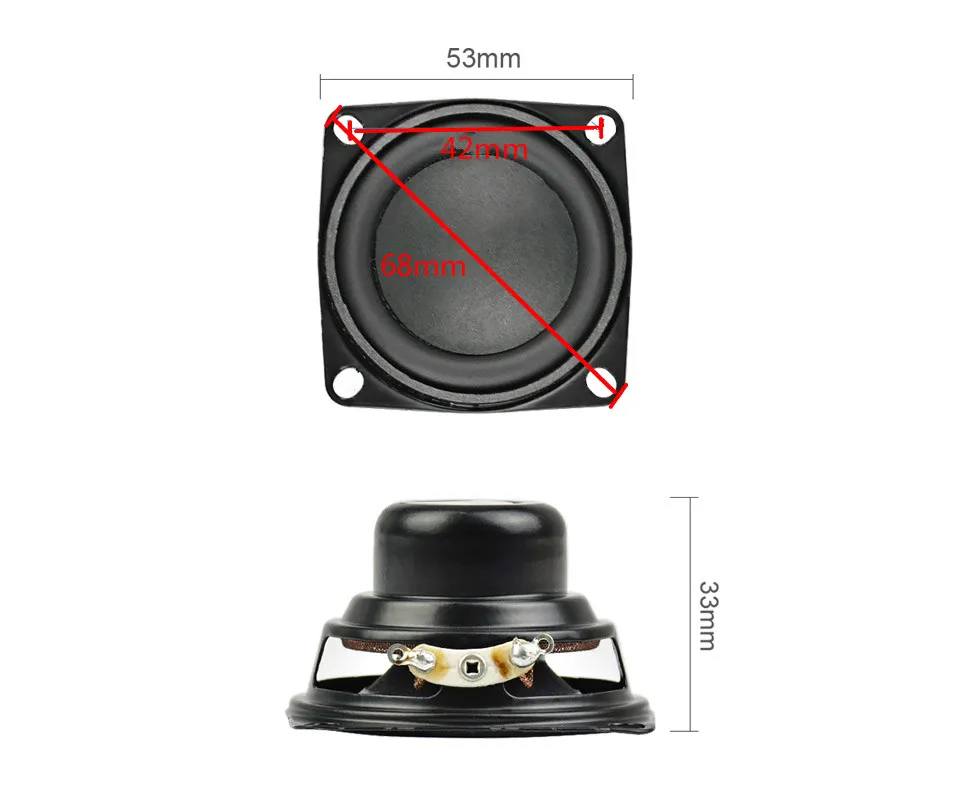 2 дюймовый Полнодиапазонный динамик 4 Ом 10 Вт bluetooth колонка Diy для зарядки 3 ремонт