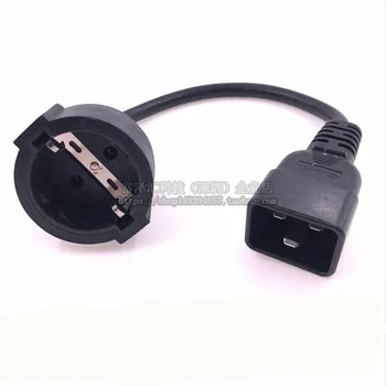 

C20-EU Socket, IEC320 C19 To European Germany Socket Power Extension Conversion Cord For PDU 16A,250V 0.3m/1ft