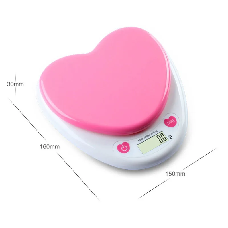 Рисунок 2 - Милые розовые пищевые электронные весы в форме сердца