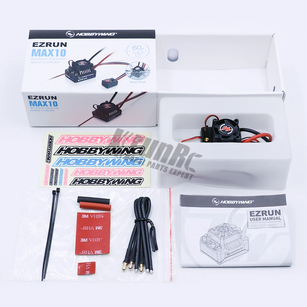 Hobbywing Combo EZRUN MAX10 60A бесщеточный ESC + 3652SL G2 3300KV 4000KV 5400KV щетки светодиодный