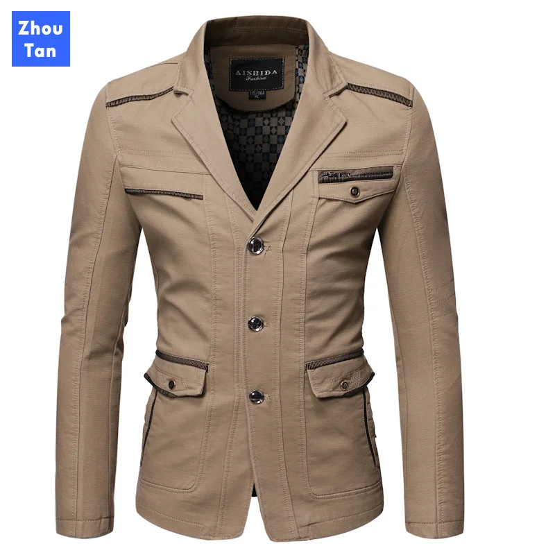 

Male blazer Casual long sleeve blazers for men cotton Thin Outwear Brand Clothing Fashion Limited Brand Clothing Genuine