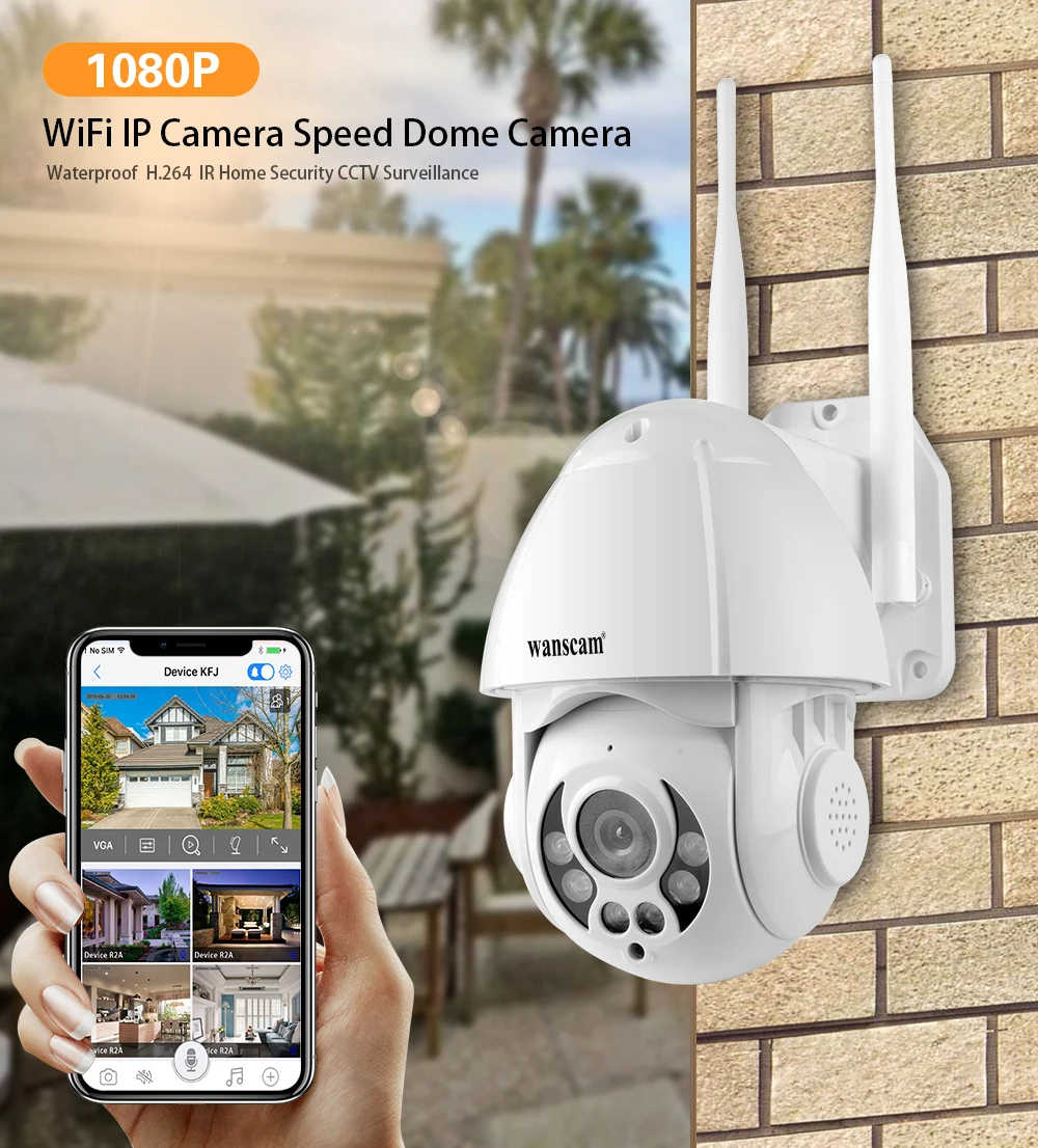 IP Камера Wanscam K38D с Wi Fi 1080P 2 МП|Камеры видеонаблюдения| |