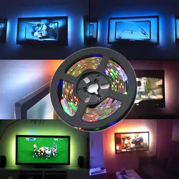 

Light Strip LED String USB 3 Keys Computer TV Backlight SMD2835 Multi Color Flexible LED Strip Party Night Lamp Kitchen Durable