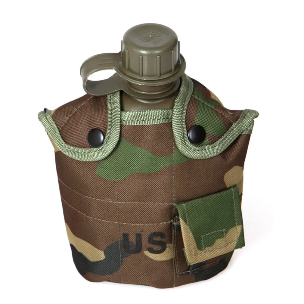 

Outdoor Emergency Kits Portable Water Bottle Camouflage Drinking Kettle Water Tea For Hiking Camping Cycling Water Kettles