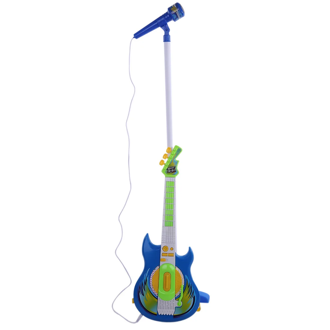 

Children Electric Guitar Karaoke Toy With Microphone Stand Educational Musical Instrument Toy For Kids Wisdom Development Toys