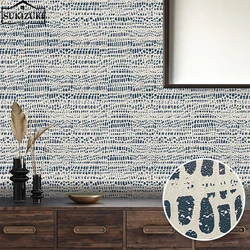 Imitation Leather Pattern Wallpaper Blue Brown Crocodile Pattern Kitchen And Bathroom Waterproof Wall Stickers TV Background