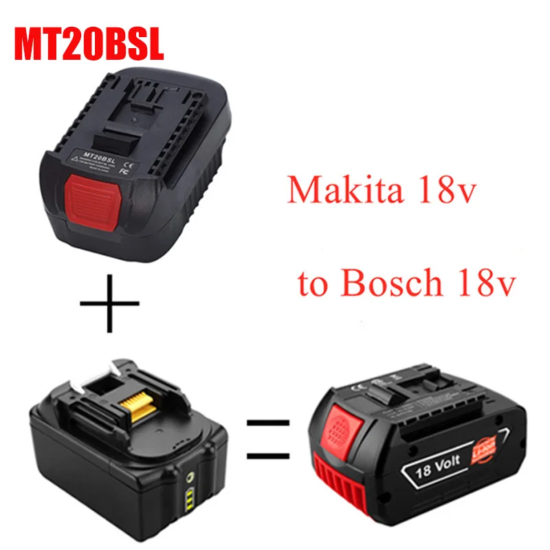 Новый переходник для литий-ионной батареи MT20BSL Makita 18 в BL1830 BL1860 BL1850 BL1840 BL1820