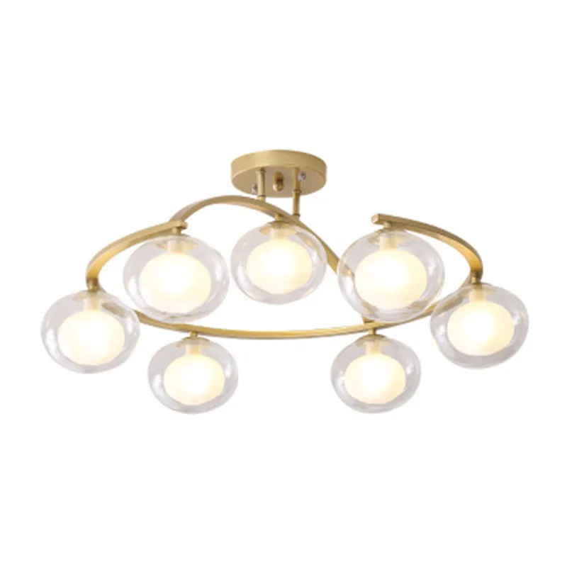 

Nordic Post-Modern Living Room Coffee Shop Lighting Diner Room Magic Bean Molecular Lamp Creative Wrought Iron Ceiling Lamps
