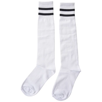 

Children Sport Soccer Long Socks High Sock Baseball Hockey Socks (white)