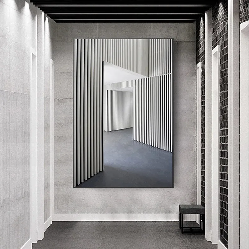 

Modern Light Luxury Architectural Art Corner Canvas Painting Posters and Prints Wall Art Picture for Living Room Home Decoration