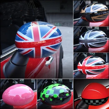 

For BMW Mini Cooper One S JCW F56 F55 Union Jack Door Rear View Mirror Covers Stickers 2pcs Car-styling Decoration Accessories