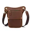 MAHEU High Quality Men's Genuine Leather Waist Big leg bag motorcycle Shoulder bag Crossbody Bag Pack for Hips Legs Bag for men ► Photo 3/6