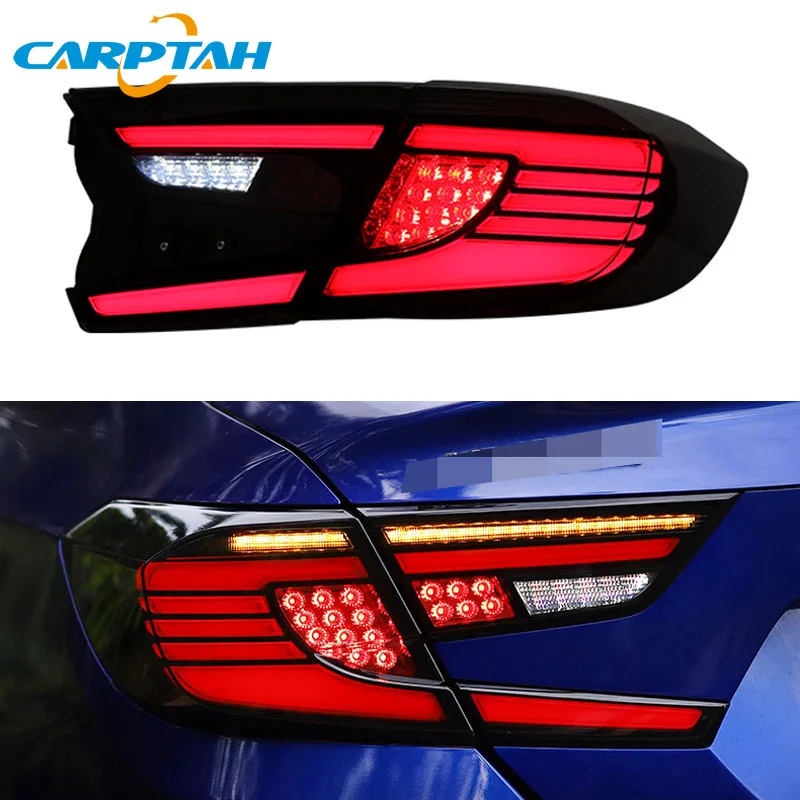 

Car LED Taillight Tail Lights For Honda Accord 10 2018 2019 Rear Lamp DRL + Dynamic Turn Signal + Reverse Light + Brake LED